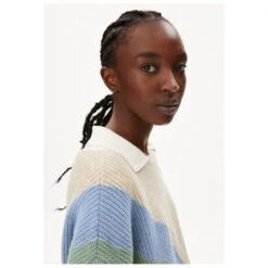 Armedangels Women's Miyaa Multicolor - Wollpullover -Outdoor Produkt Geschäft armedangels womens miyaa multicolor wollpullover detail 5