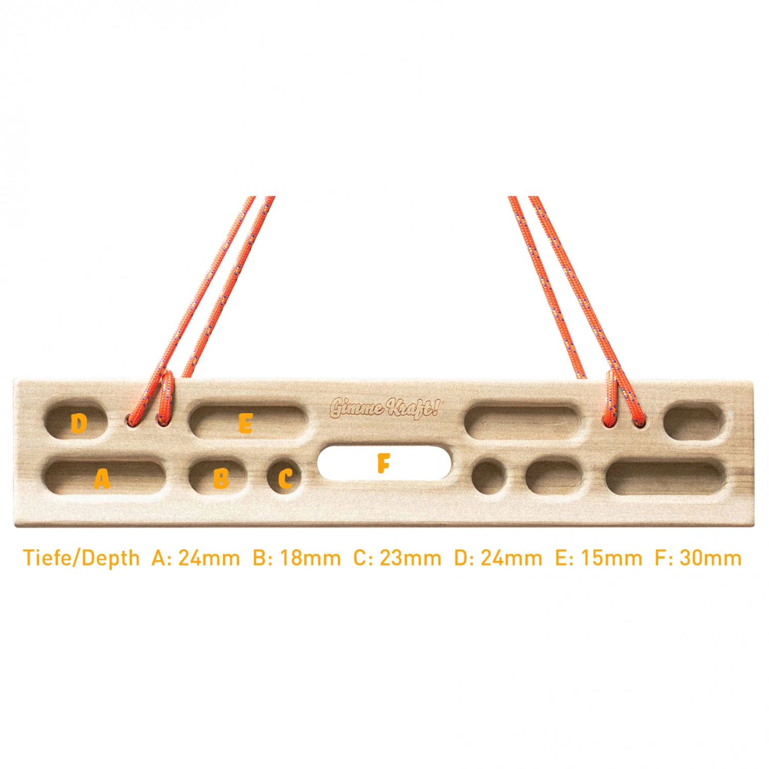 Gimme Kraft Hangboard Medium - Trainingsboard 4 Gimme Kraft Hangboard Medium - Trainingsboard – Bild 2